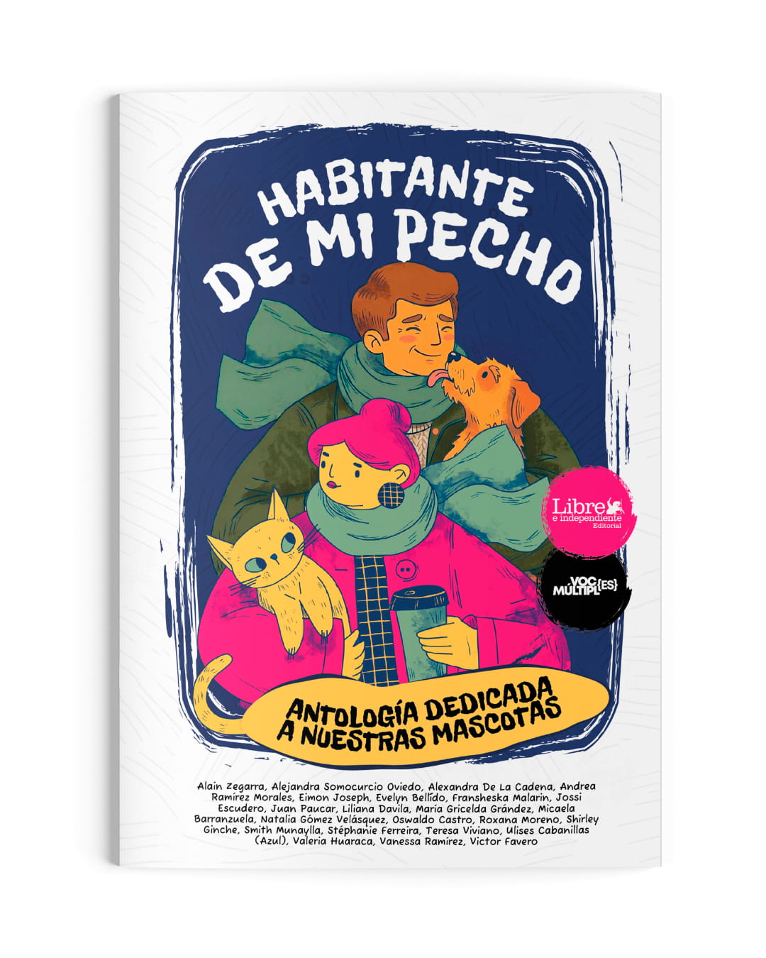 Antología «Habitante de mi pecho» (plaqueta impresa), Varios autores